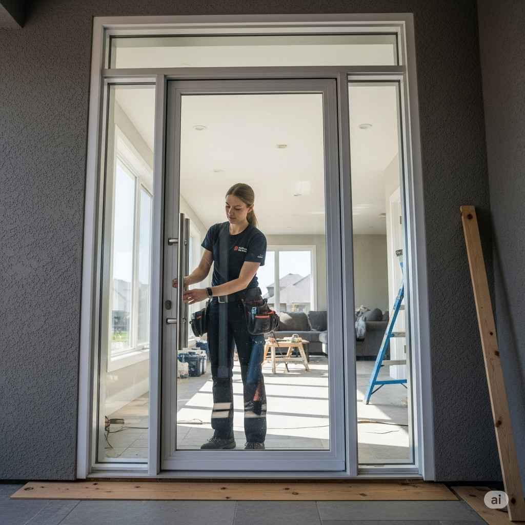 glass door installation Saskatoon